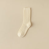 Women's Solid Color Anti-Pilling Wool Socks