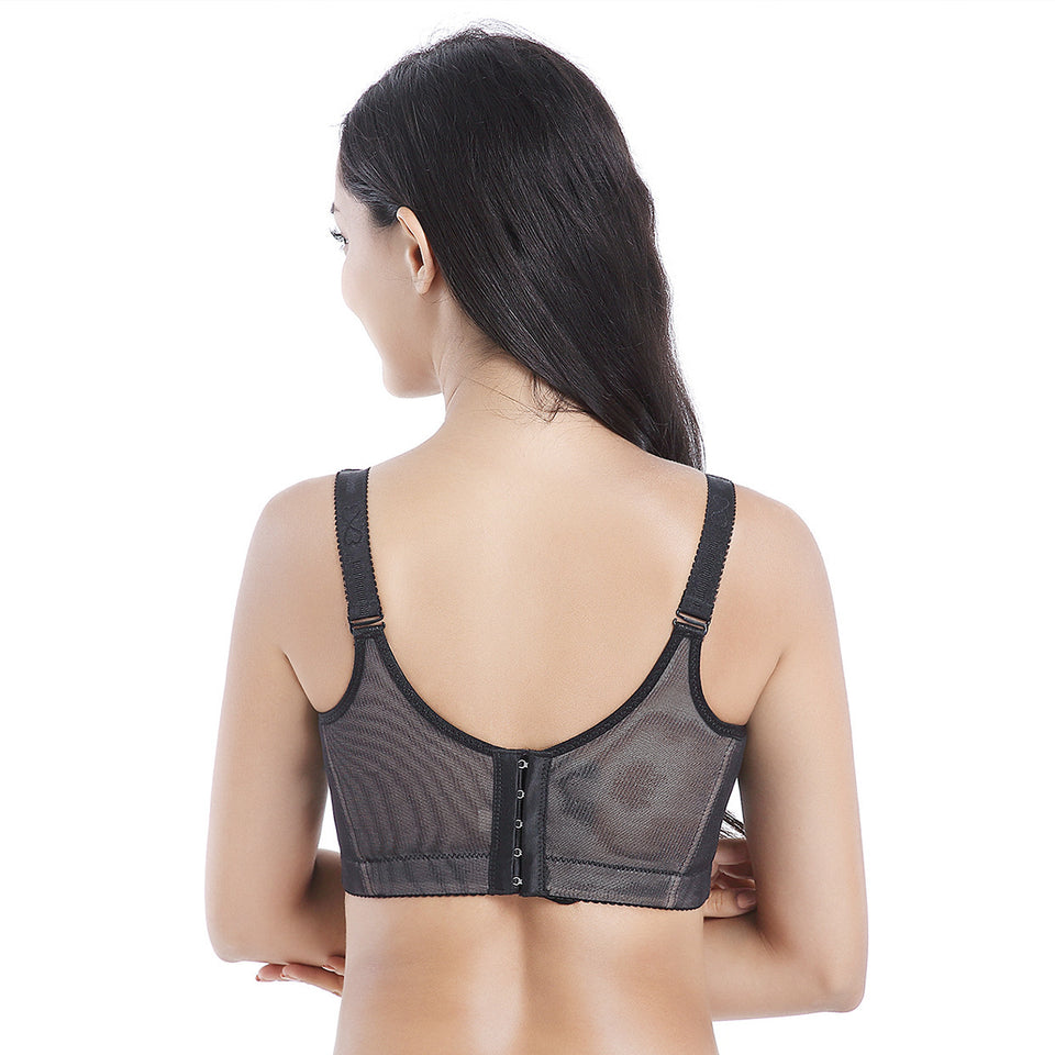 Women's Graceful And Fashionable With Steel Ring Lace Bra