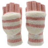 Flip Half Finger Knitting Wool Gloves