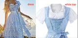 Halloween Munich Beer Long Short-sleeved Printed Lace-up Dress