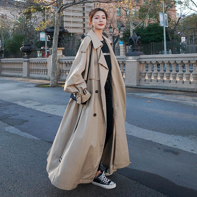 Ladies Fashion Over The Knee Loose Overcoat Jacket