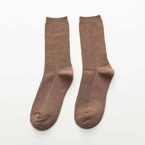 Summer Candy Color Solid Color Mid-calf Length Socks