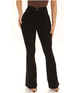 Women's Fashion Casual High Waist Slim-fit Stretch Trousers