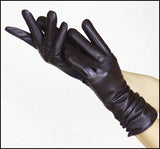 High-end Women's Sheepskin Gloves Leather Extended