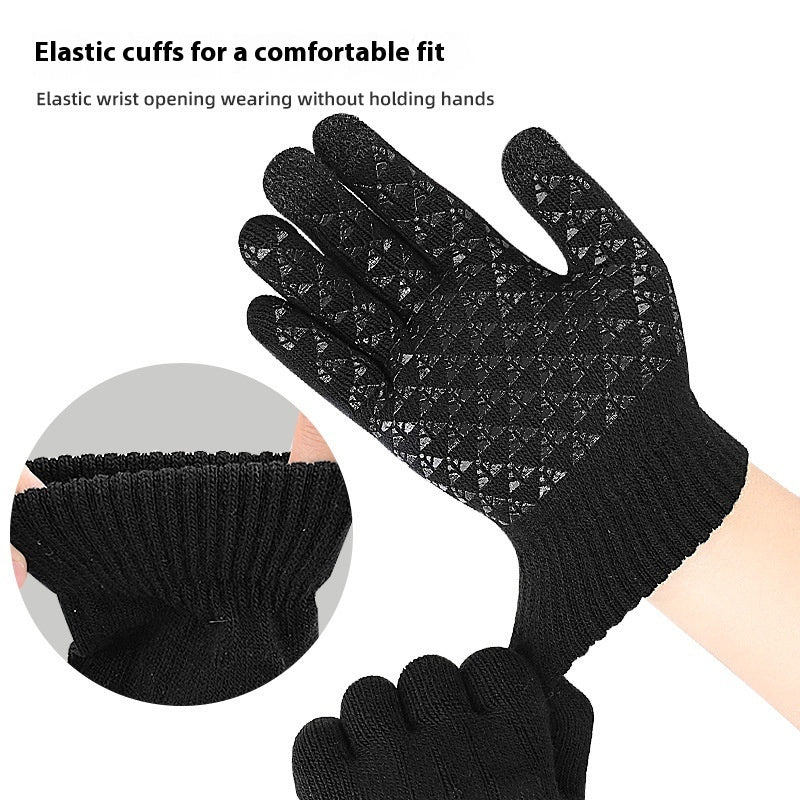 USB Heating Electric Heating Gloves Thermal Thickened Knitting