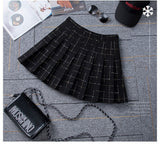 Fashion Women's High Waist Slim Plaid Skirt