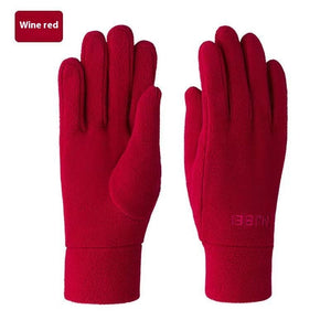 Autumn And Winter Warm Polar Fleece Gloves Riding Thick Fashion