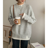 All-matching Loose Knitted Pullover Top