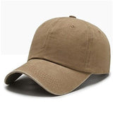 Washed Solid Color Light Board Baseball Cap For Women