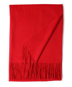 New Solid Color Wool Long Beard Warm Tassel Scarf Thick