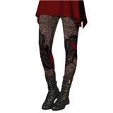 Women's Fashionable Retro Ethnic Style Slimming Printed Leggings