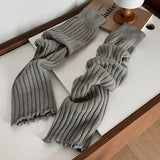 Women's Bunching Socks Striped Knitted Leg Warmers