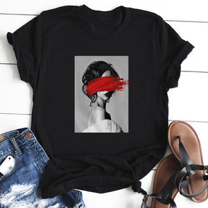 Nordic Retro Art T-shirt Women's Fashion