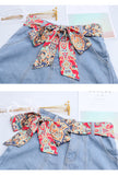 Fashion Women's Ribbon Belt With Skirt Chiffon Thin Narrow Long Small Scarf