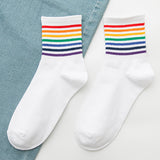 Rainbow Socks Women's Cotton Socks In Tube Socks