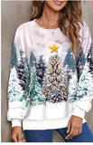 Snowflake Women's Sweater Printed Pullover