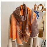 Style Double-sided Thickened Warm Scarf