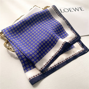 Spring And Summer Thin Hong Kong Style Silk Scarf Polka Dot