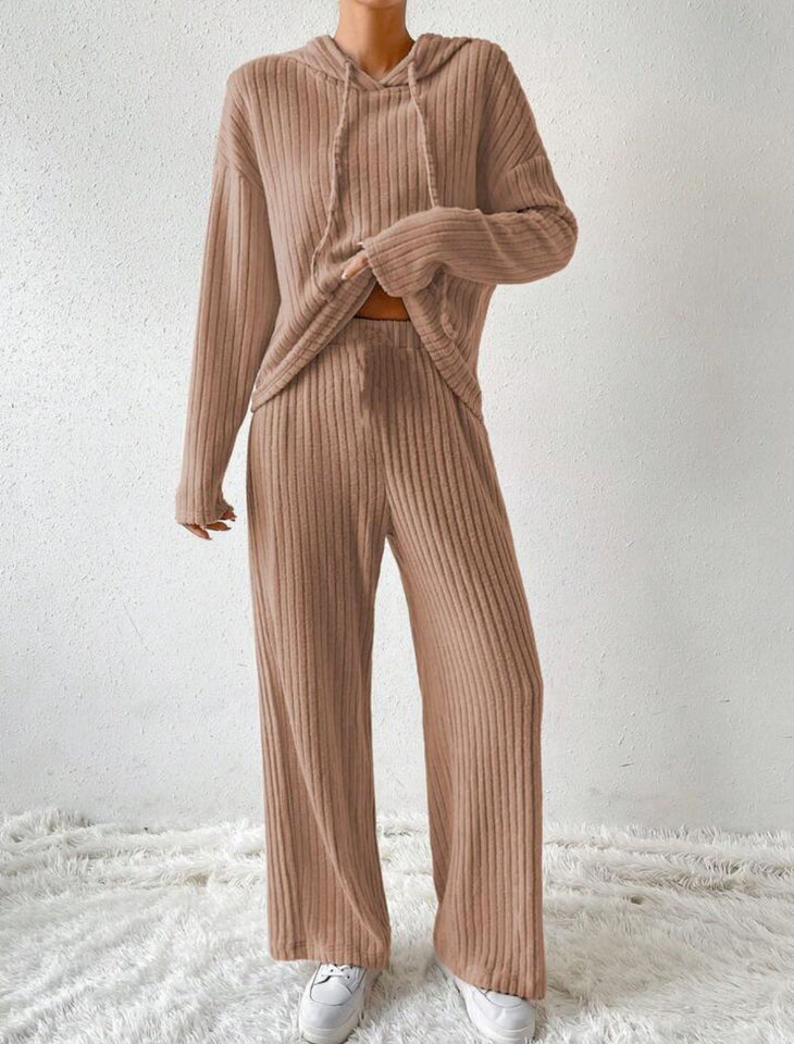 Loose Long Sleeve Trousers Suit