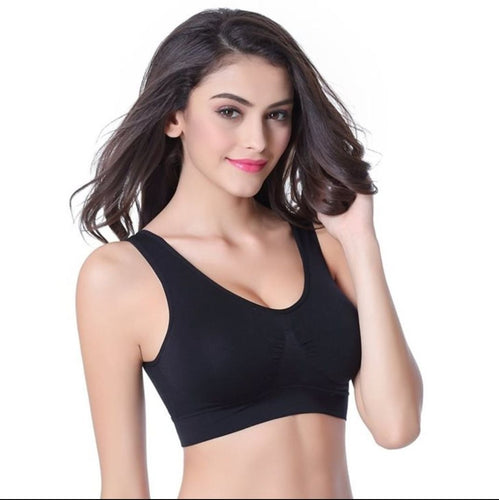 Underwear Women's Bra, Vest-Style No Rim Sports Thin Bra