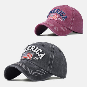 Women's Cotton Water Washed Hole Embroidered Hat