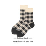 Women's Fashion Preppy Style Striped Mid-calf Length Socks