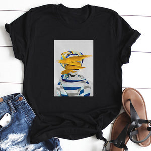 Nordic Retro Art T-shirt Women's Fashion