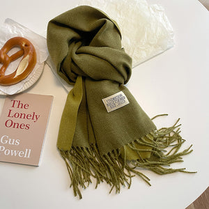 New Scarf Autumn And Winter Popular Color Matching Cashmere Scarf For Women