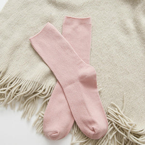 Summer Candy Color Solid Color Mid-calf Length Socks