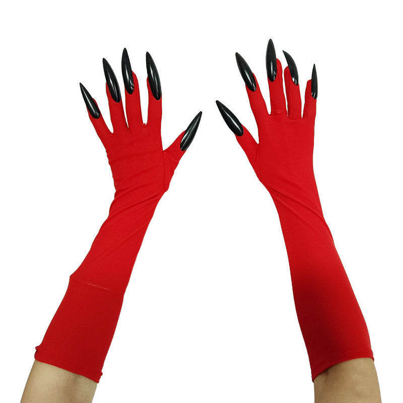 Halloween Long Nail Ghost Claw Gloves Long