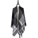 Women's Cashmere-like Plus-sized Double-sided Qicaigei Scarf Shawl