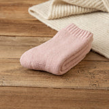 Winter Warm Padded Extra Thick Fleece Lined Fur Selvedge Female Middle Tube Socks