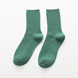 Summer Candy Color Solid Color Mid-calf Length Socks