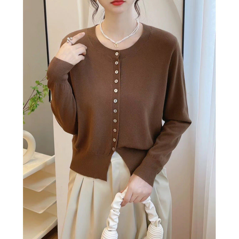 Autumn Classic Style Knitted Sweater Small Cardigan Women