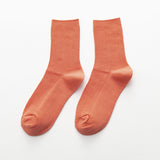 Summer Candy Color Solid Color Mid-calf Length Socks