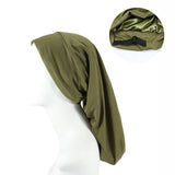 Women's Satin Satin Lined Adjustable Long Nightcap