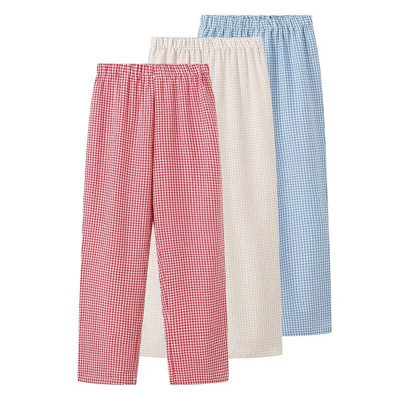 Women's Fashion Plaid Casual Pants