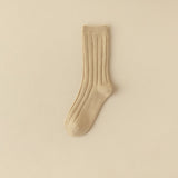 Women's Solid Color Anti-Pilling Wool Socks