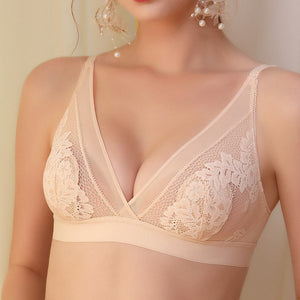 French Triangle Cup Bra Sexy Lace Ultra-thin Bra