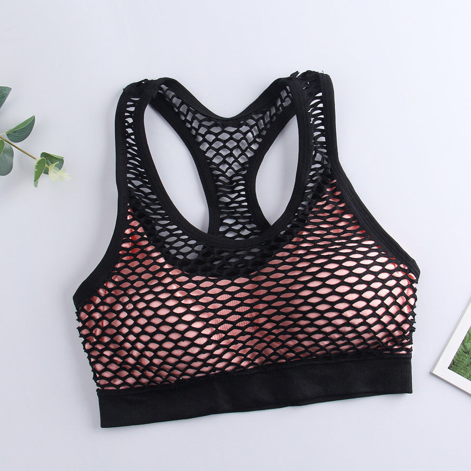 Sports Beauty Back Without Steel Ring Gathers Shockproof Running Women's Bra