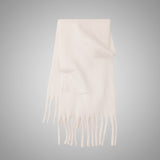 Mohair Idle Style Soft Fluffy Pure Color Warm Keeping Scarf