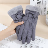 Warm Gloves Winter Women's Touch Screen Fleece-lined Thickened