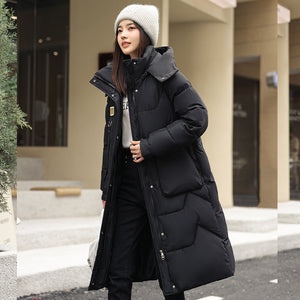 Detachable Hat Women's Mid-length Thickened Women's Coat