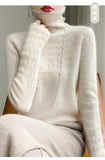 Pile Collar Turtleneck Sweater Short Autumn And Winter Women