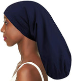 Women's Satin Satin Lined Adjustable Long Nightcap