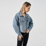 Women's Denim Long Sleeve Jacket Fashion Top