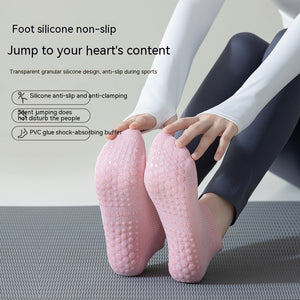 Women's Pure Cotton Non-slip Silicone Indoor Fitness Pilates Socks