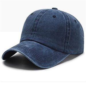 Washed Solid Color Light Board Baseball Cap For Women